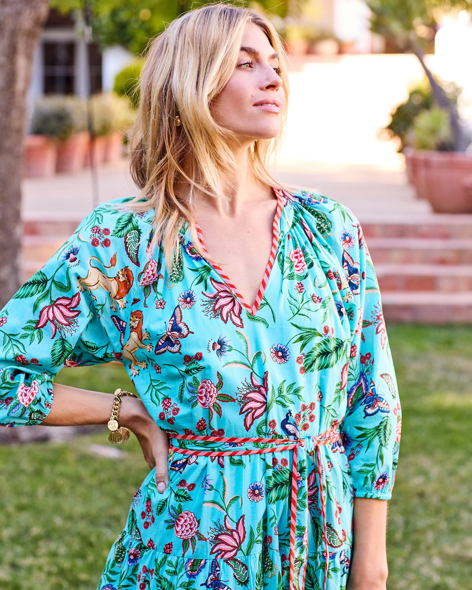 Main Street Dress | Garden District - Caribbean Blue