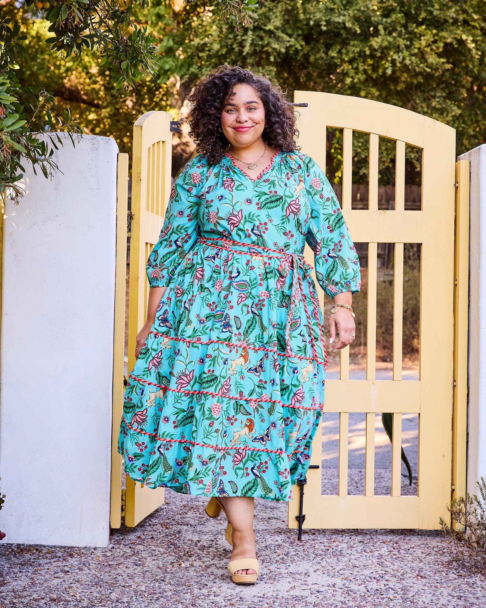 Main Street Dress | Garden District - Caribbean Blue