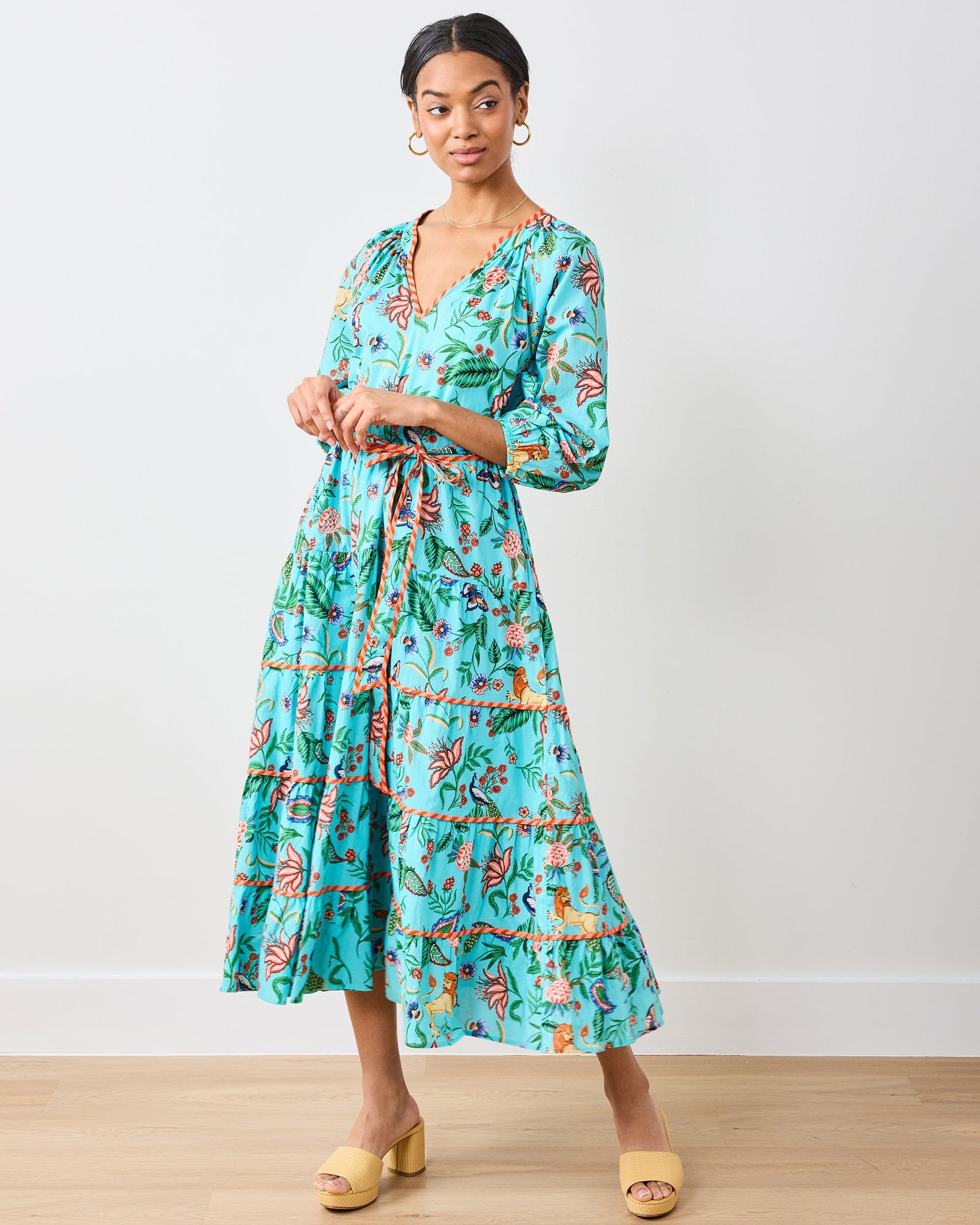 Main Street Dress | Garden District - Caribbean Blue