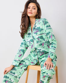Golf Toile - Long PJ Set - Putting Green - Printfresh