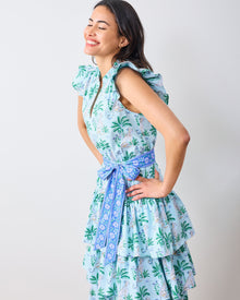 Leopard Mirage - At Ease Dress - Oasis Sky - Printfresh