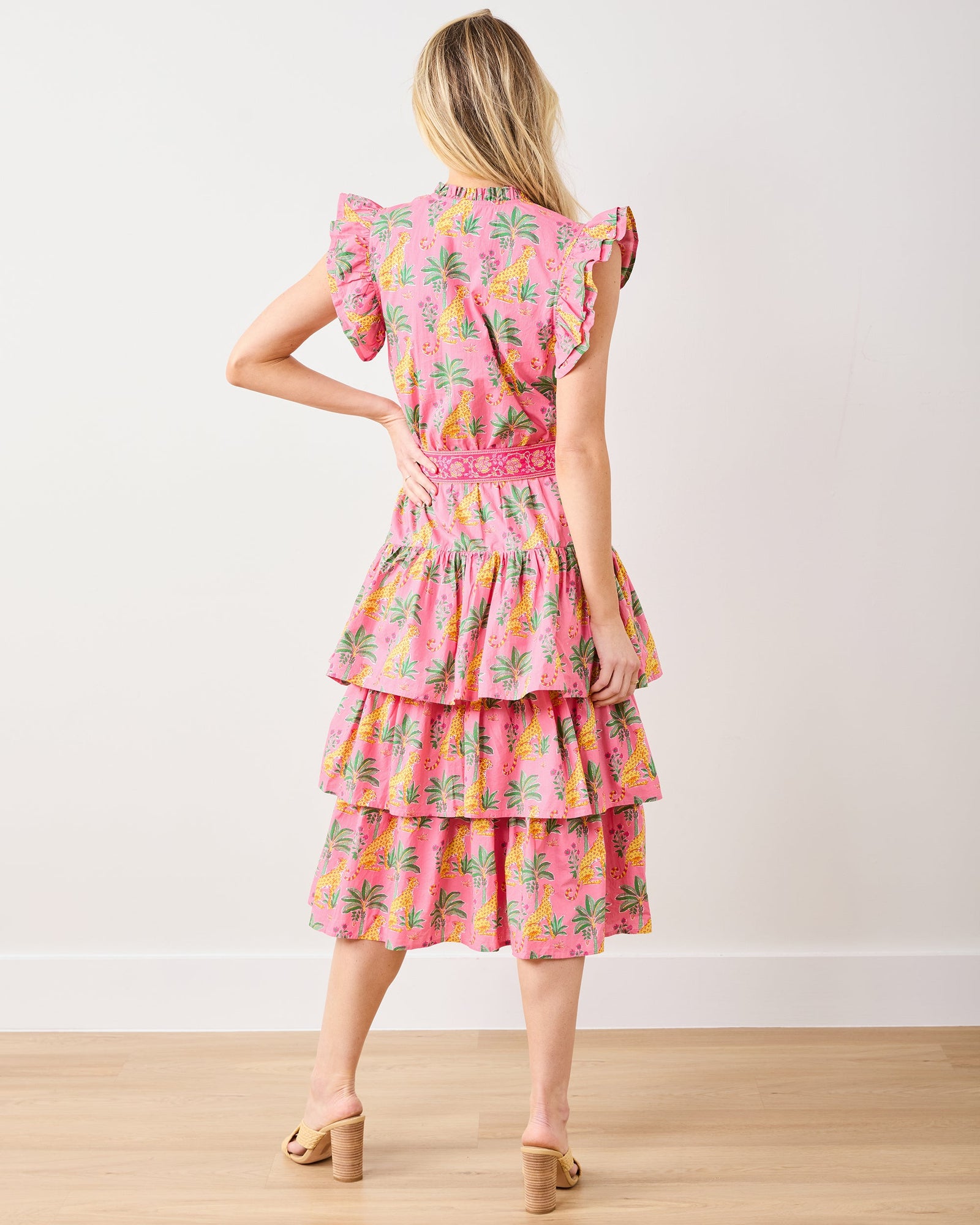 At Ease Dress | Leopard Mirage - Pink Palace
