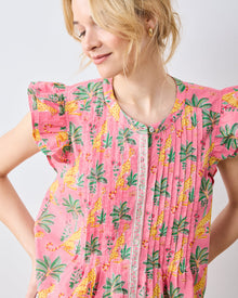 Leopard Mirage - Katie Blouse - Pink Palace - Printfresh