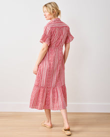 PF + Pencil & Paper Co. Red Paisley - Gwen Dress - Crimson - Printfresh