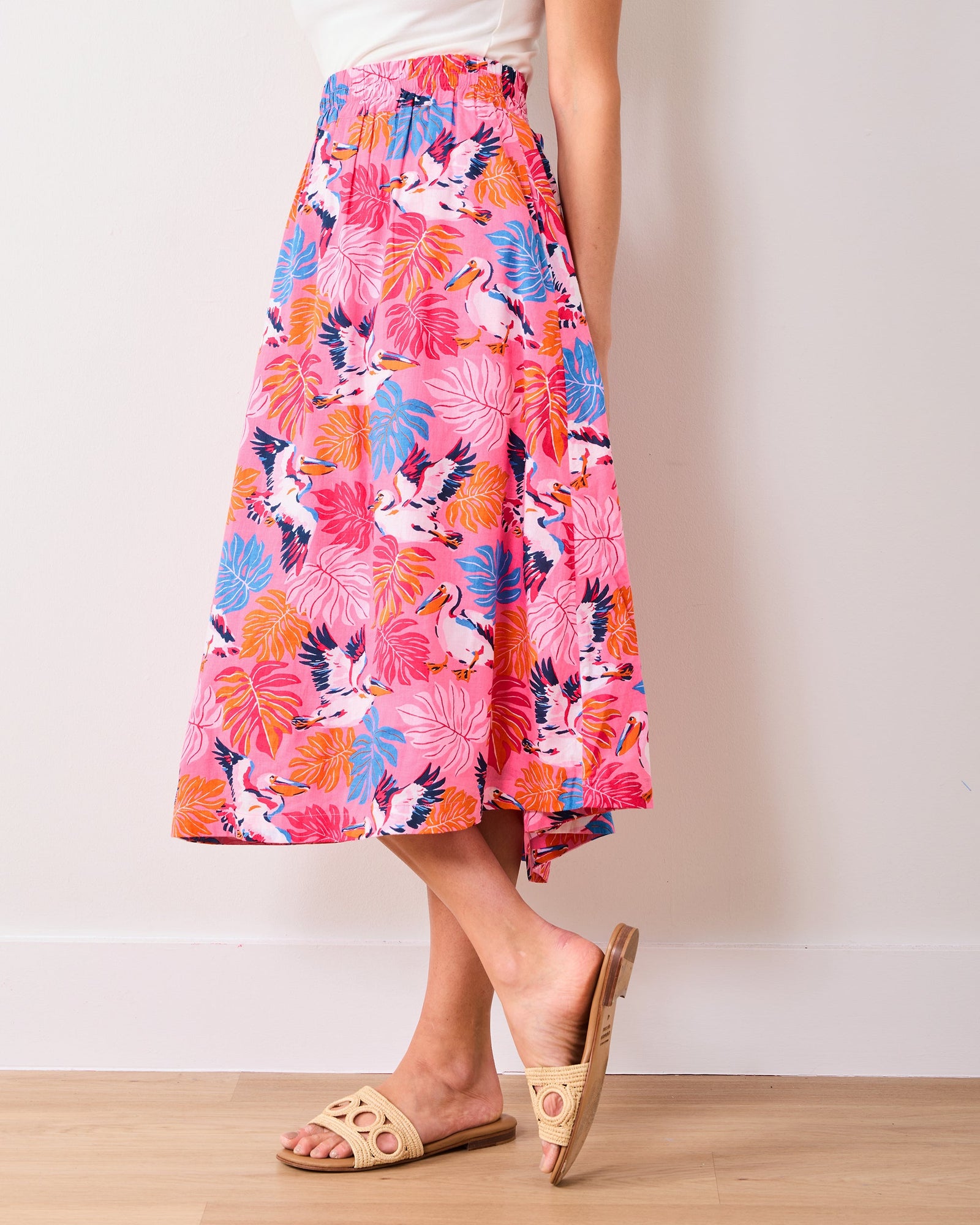 Sofia Skirt | Pelican Palms - Marina Pink