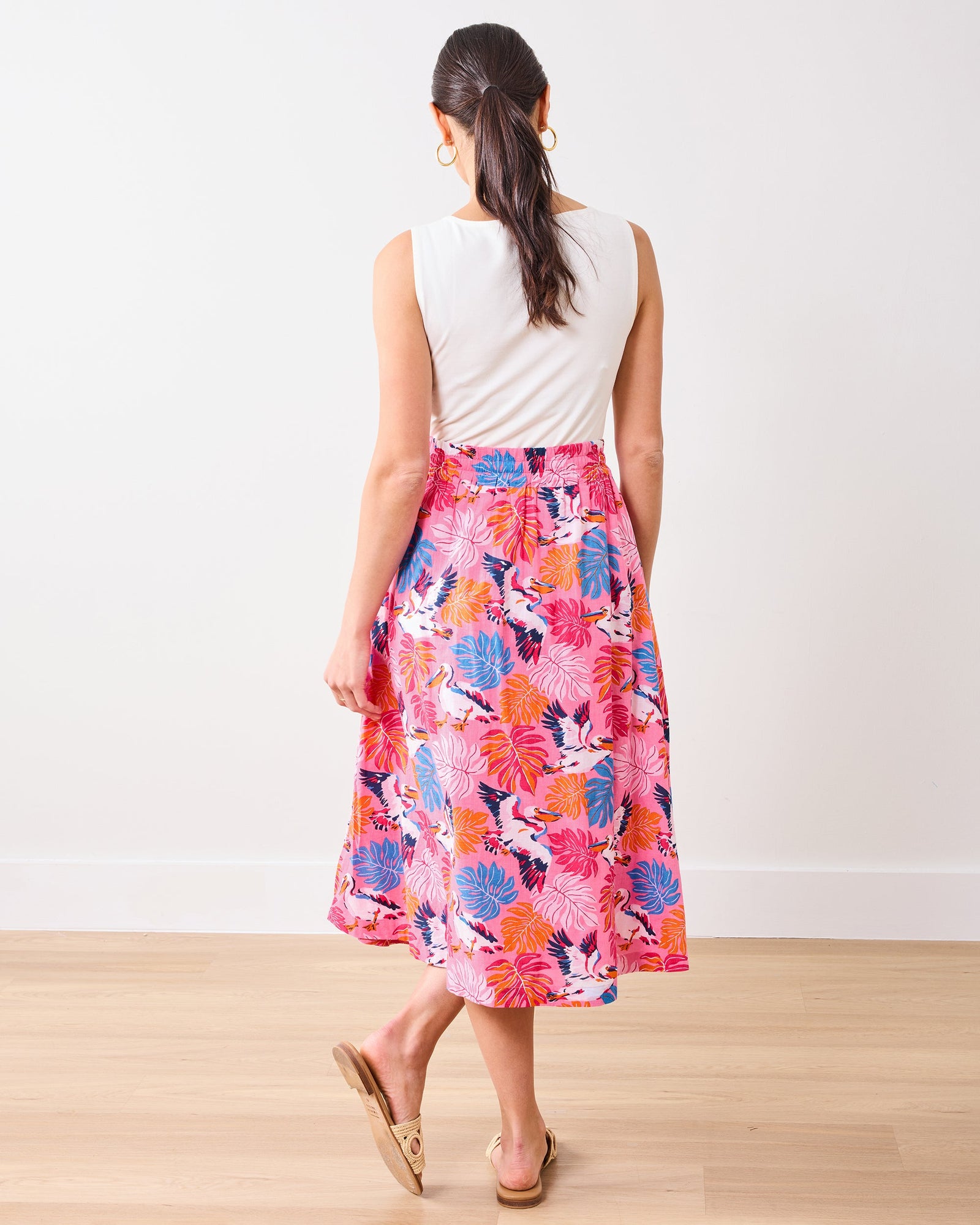 Sofia Skirt | Pelican Palms - Marina Pink