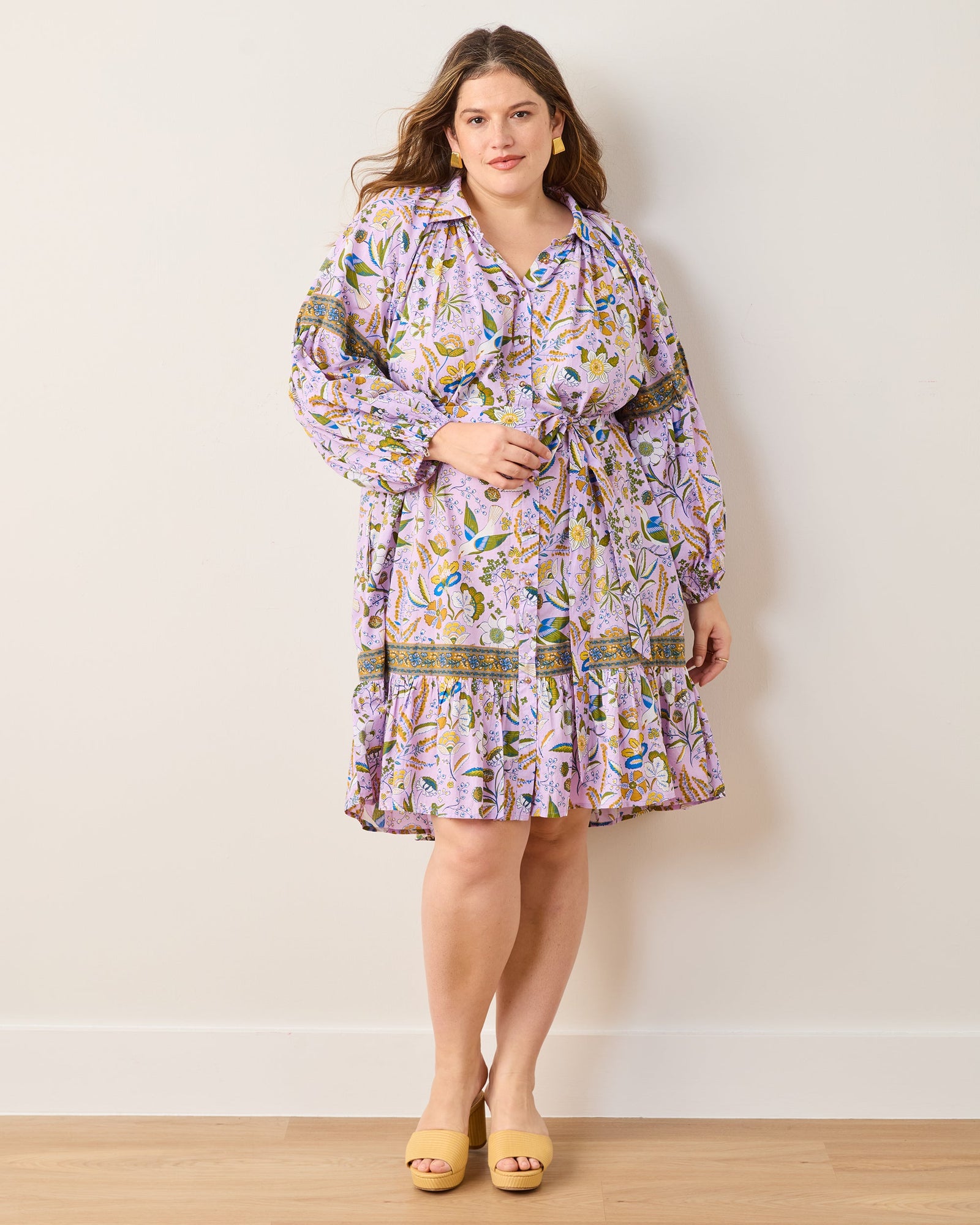 Claudia Dress | Painters Garden - Lavender