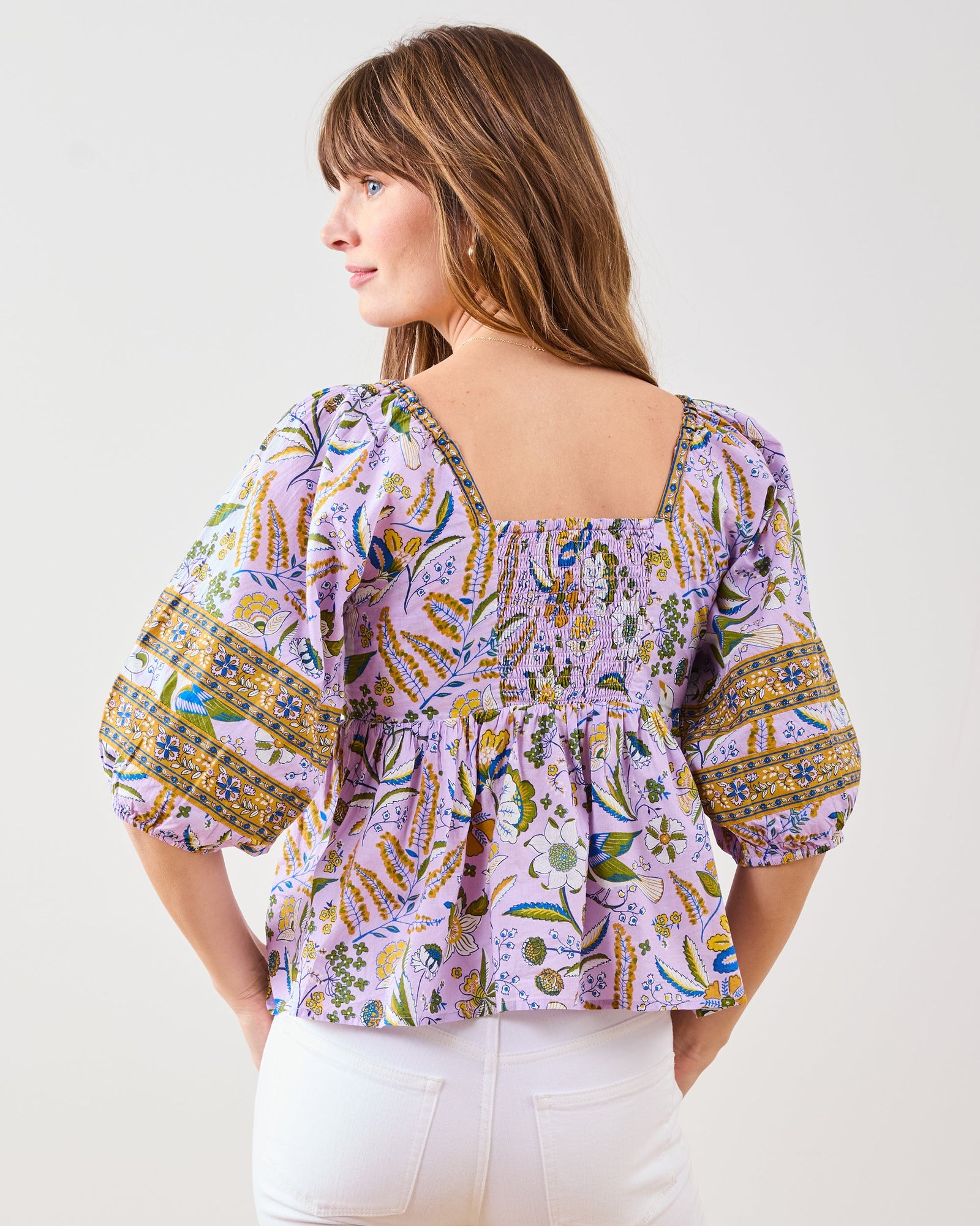 Jasmine Blouse | Painters Garden - Lavender