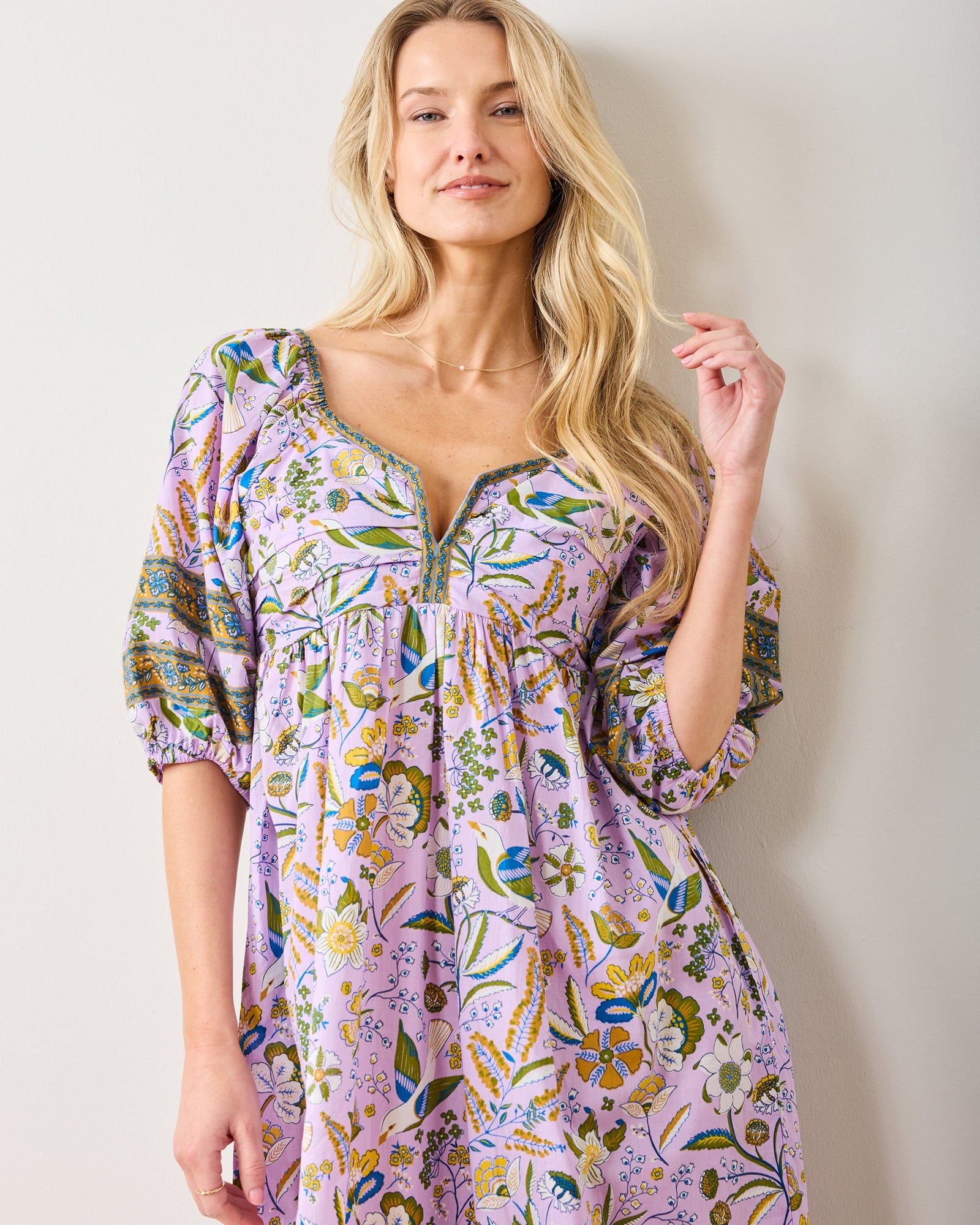 Jasmine Dress | Painters Garden - Lavender