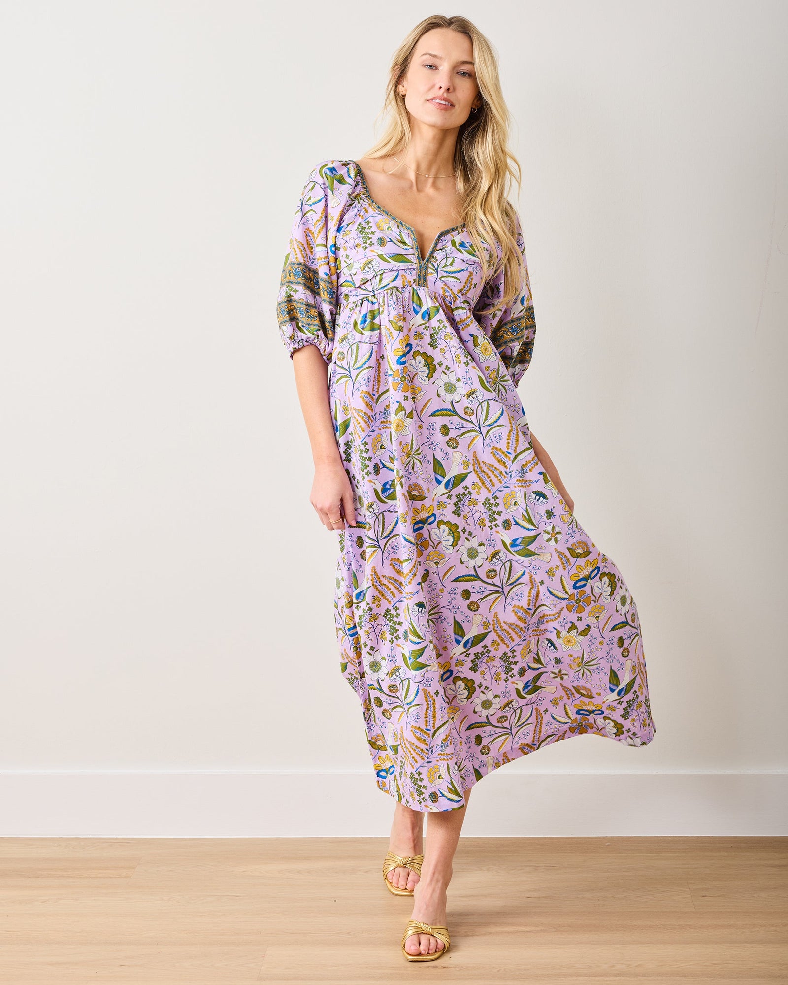 Jasmine Dress | Painters Garden - Lavender
