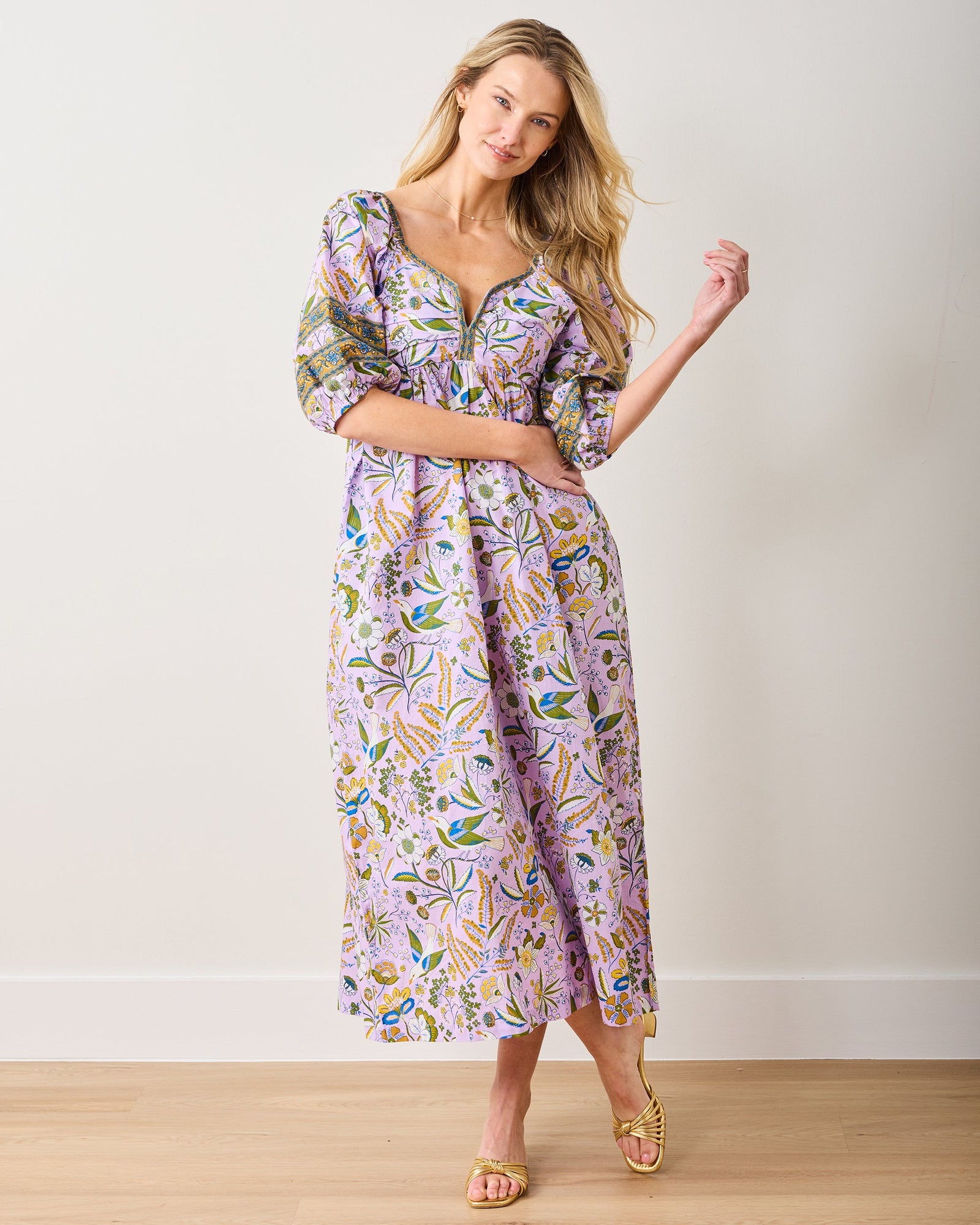 Jasmine Dress | Painters Garden - Lavender