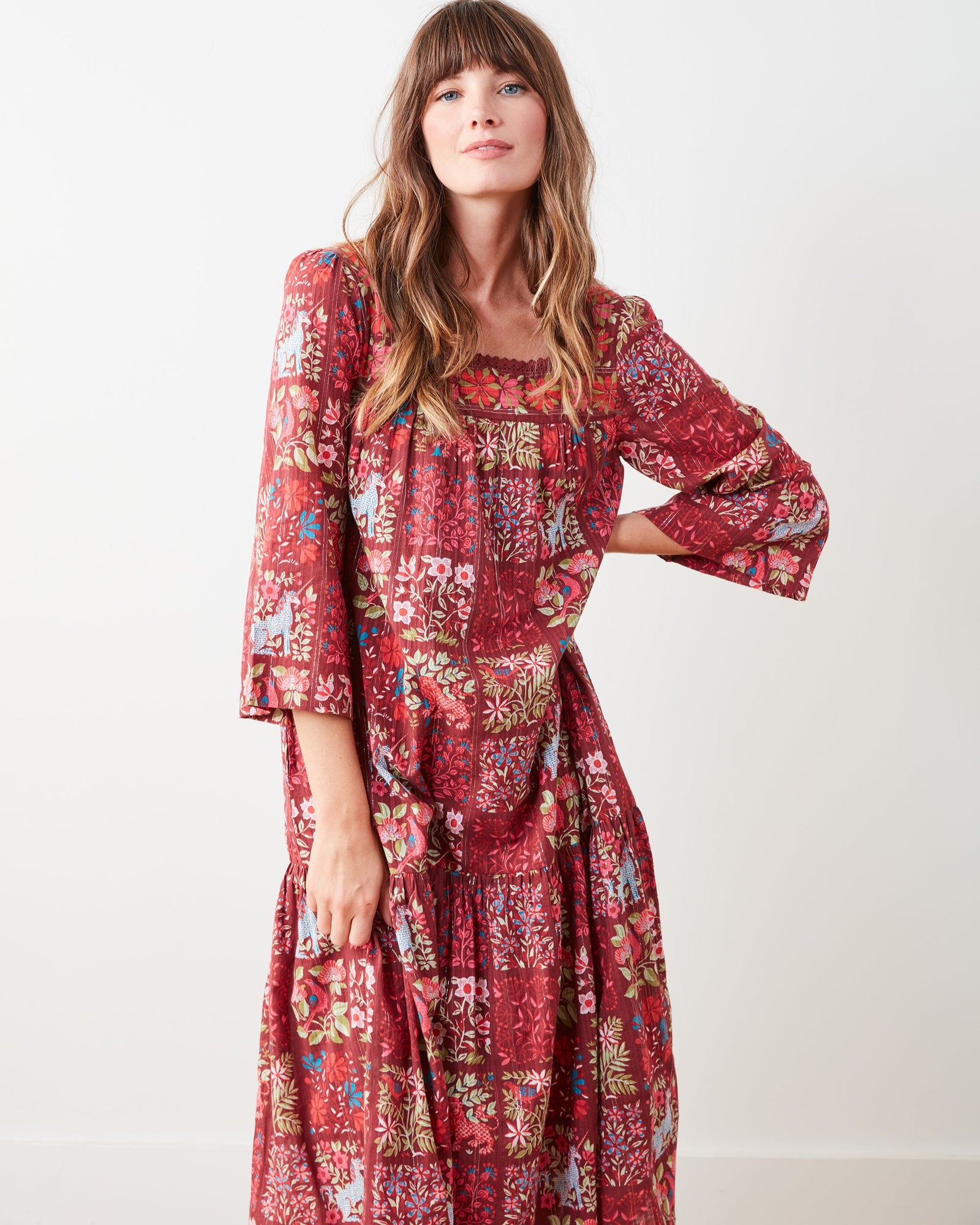 Float On Dress | Stained Glass Storybook (Red)