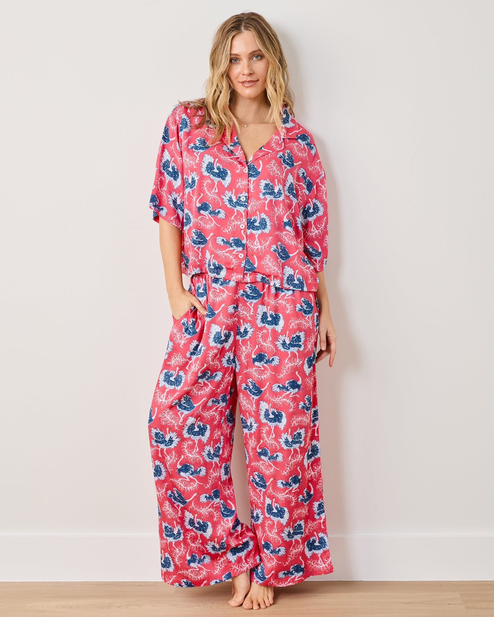 Eco Satin Wildest Dreams Set | Ostrich Dance - Fancy Pink