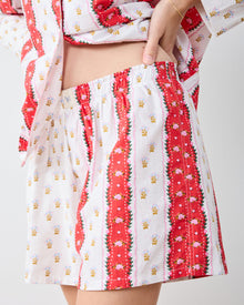 Sweetheart Stripes - Reese Boxer Set - Cherry Cola - Printfresh