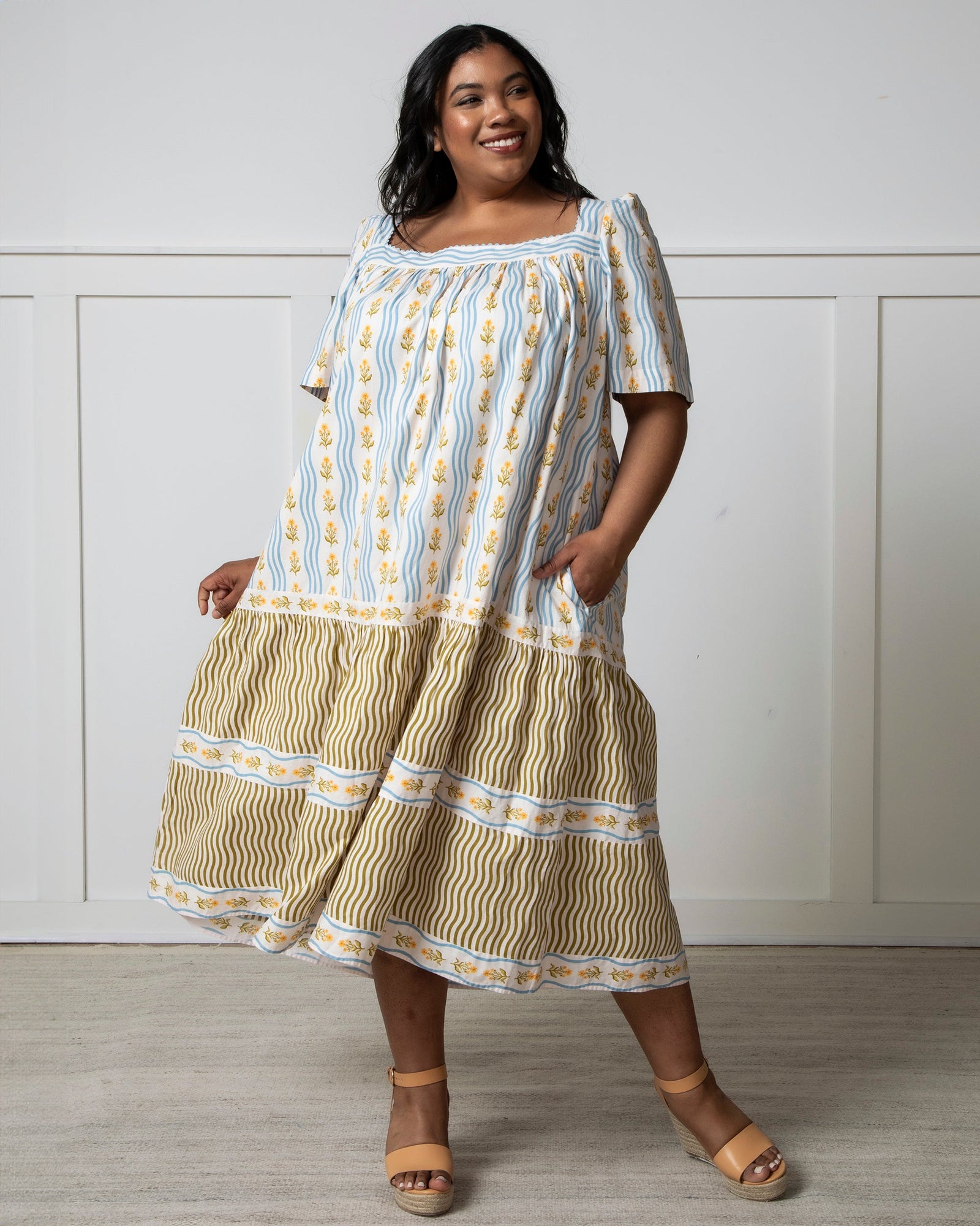 Gracious Gardener Midi | Printfresh + Lars Trimmed & Pruned (White)