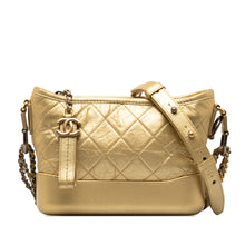 Chanel | Pre-Owned Small Metallic Lambskin Gabrielle Crossbody | Gold
