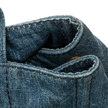 Prada | Pre-Owned Denim Canapa Logo Satchel | Blue/Denim