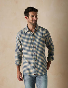 Men | Hudson Double Brushed Flannel | Khaki Plaid