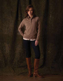 Women | Puremeso Weekend Snap Pullover | Taupe