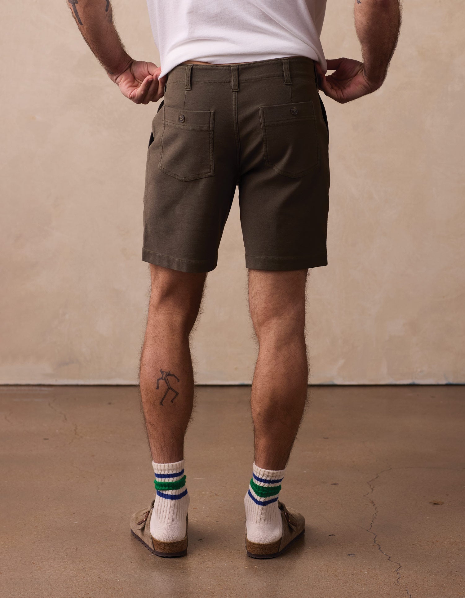 Men | Comfort Terry Utility Short | Dusty Olive