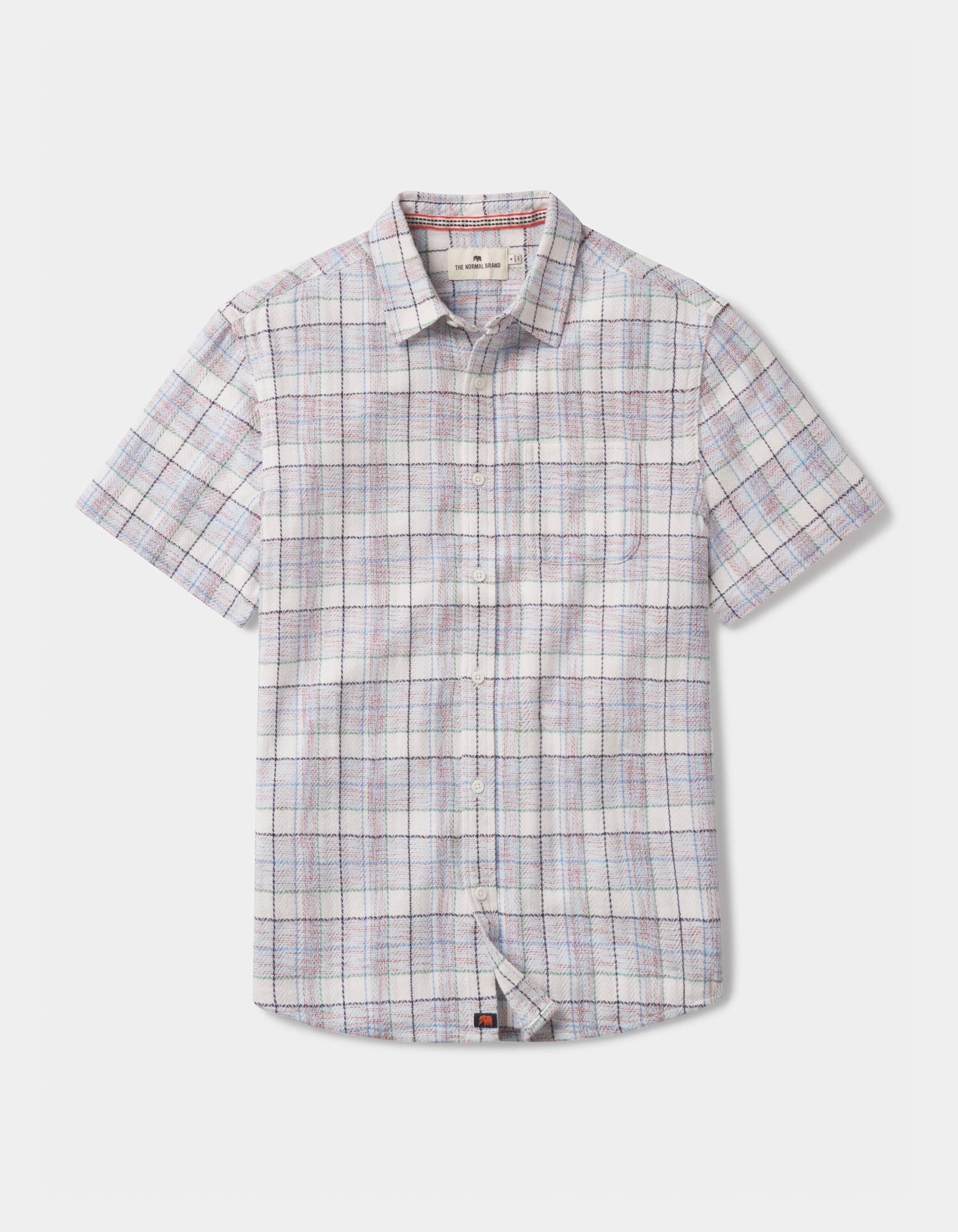 Men | Freshwater Short Sleeve Button Up Shirt | Clear Sky Plaid
