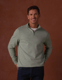 Men | Puremeso Weekend Quarter Zip | Sea Glass