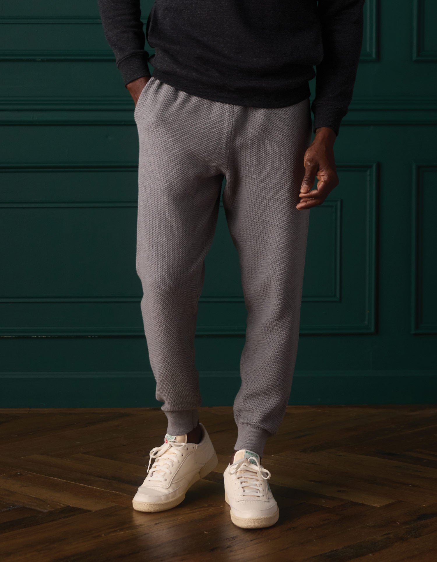 Men | COOLMAX® Textured Jogger | Greystone