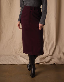 Women | Brightside Midi Skirt | Port Wine