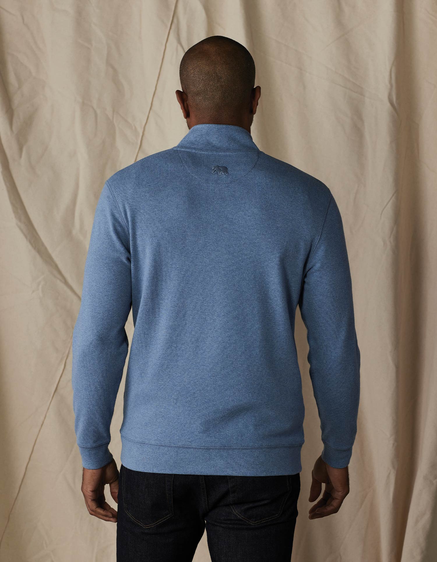 Men | Puremeso Button Popover | Slate Blue