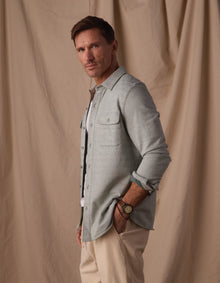 Men | Textured Knit Shirt | Juniper