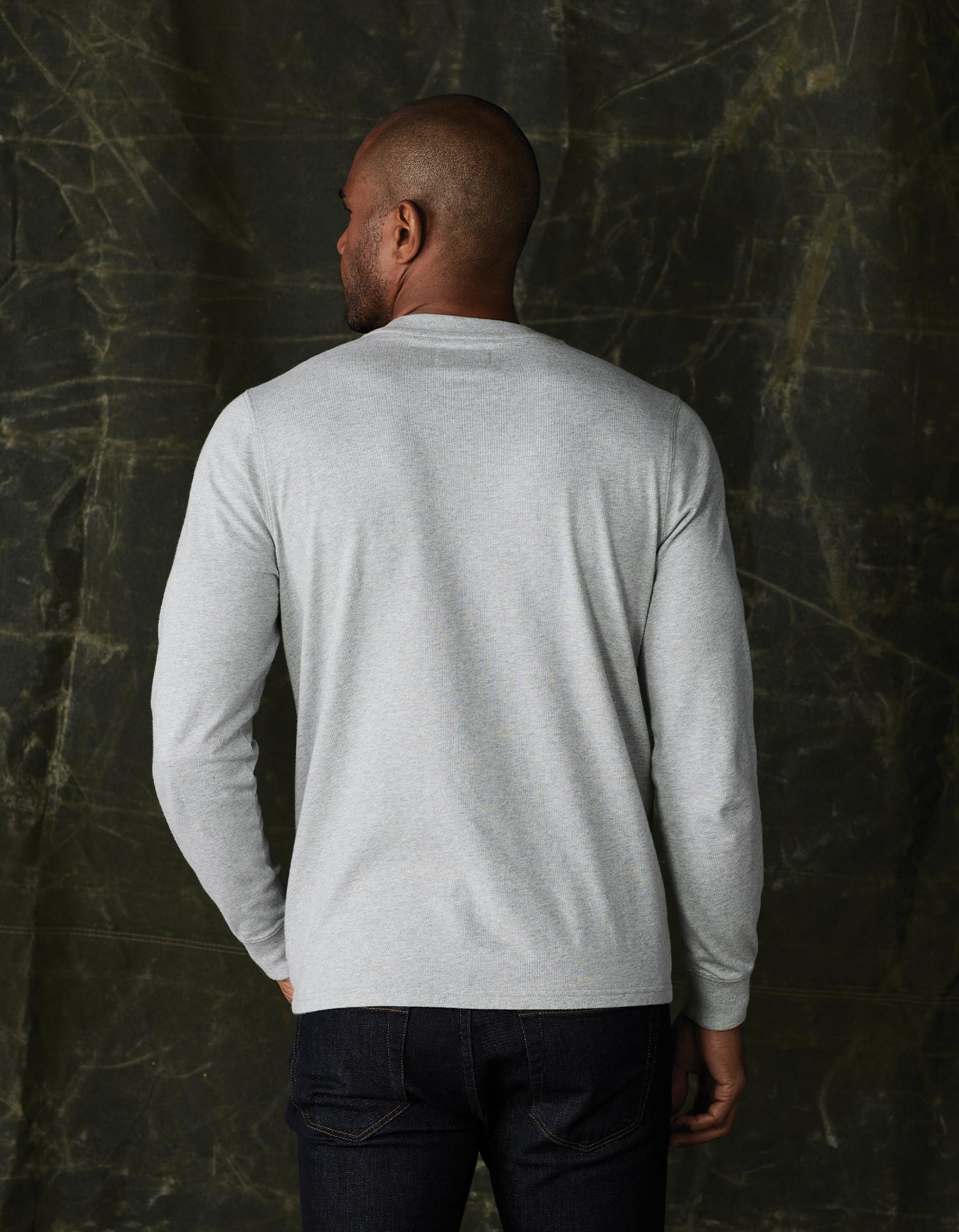 Men | Lennox Jersey Long Sleeve Tee | Heather Grey