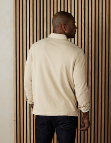 Men | Lennox Jersey Polo | Oat