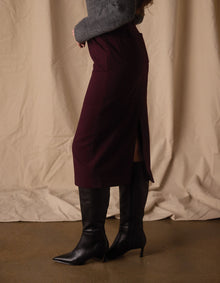 Women | Brightside Midi Skirt | Port Wine