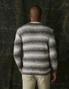 Men | Ombre Crewneck Sweater | Ash