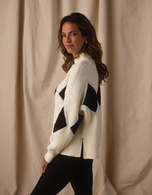 Women | Celeste Sweater | Cream/Black