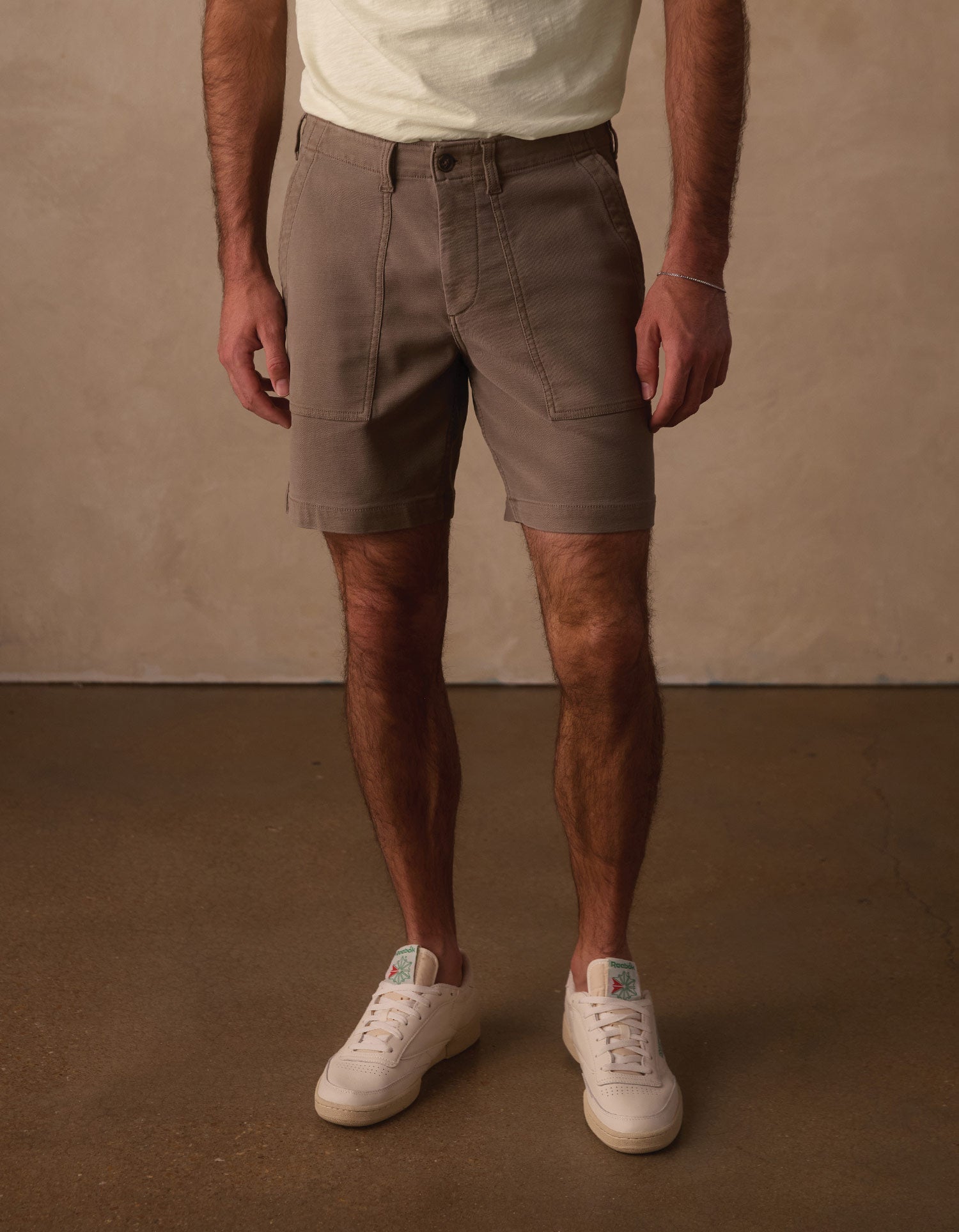 Men | Comfort Terry Utility Short | Taupe