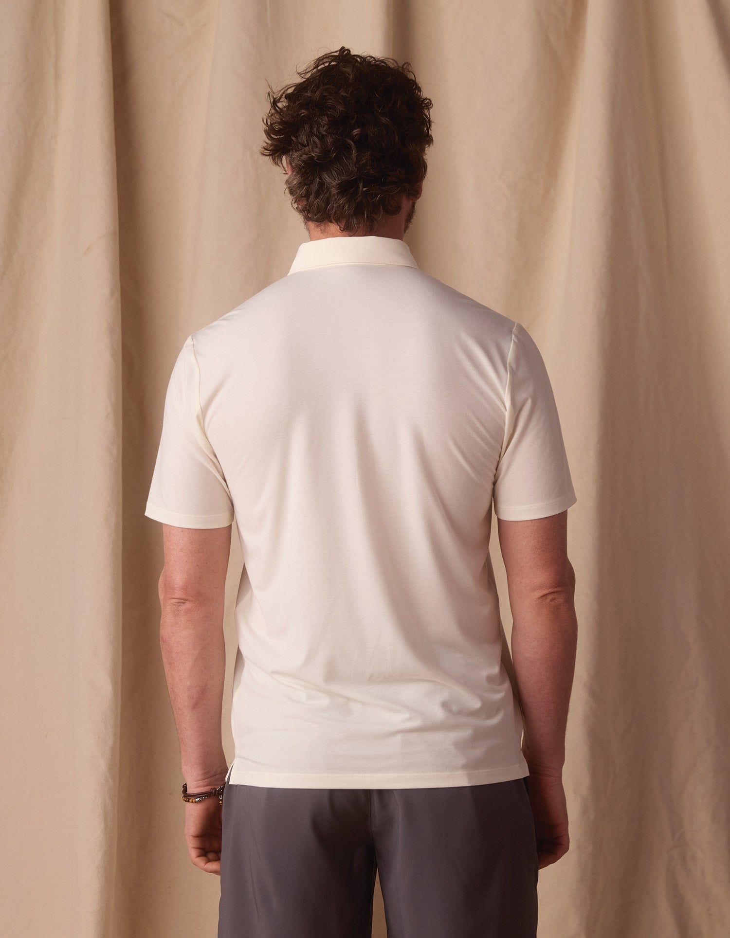 Men | LuxeJersey Polo | Ivory