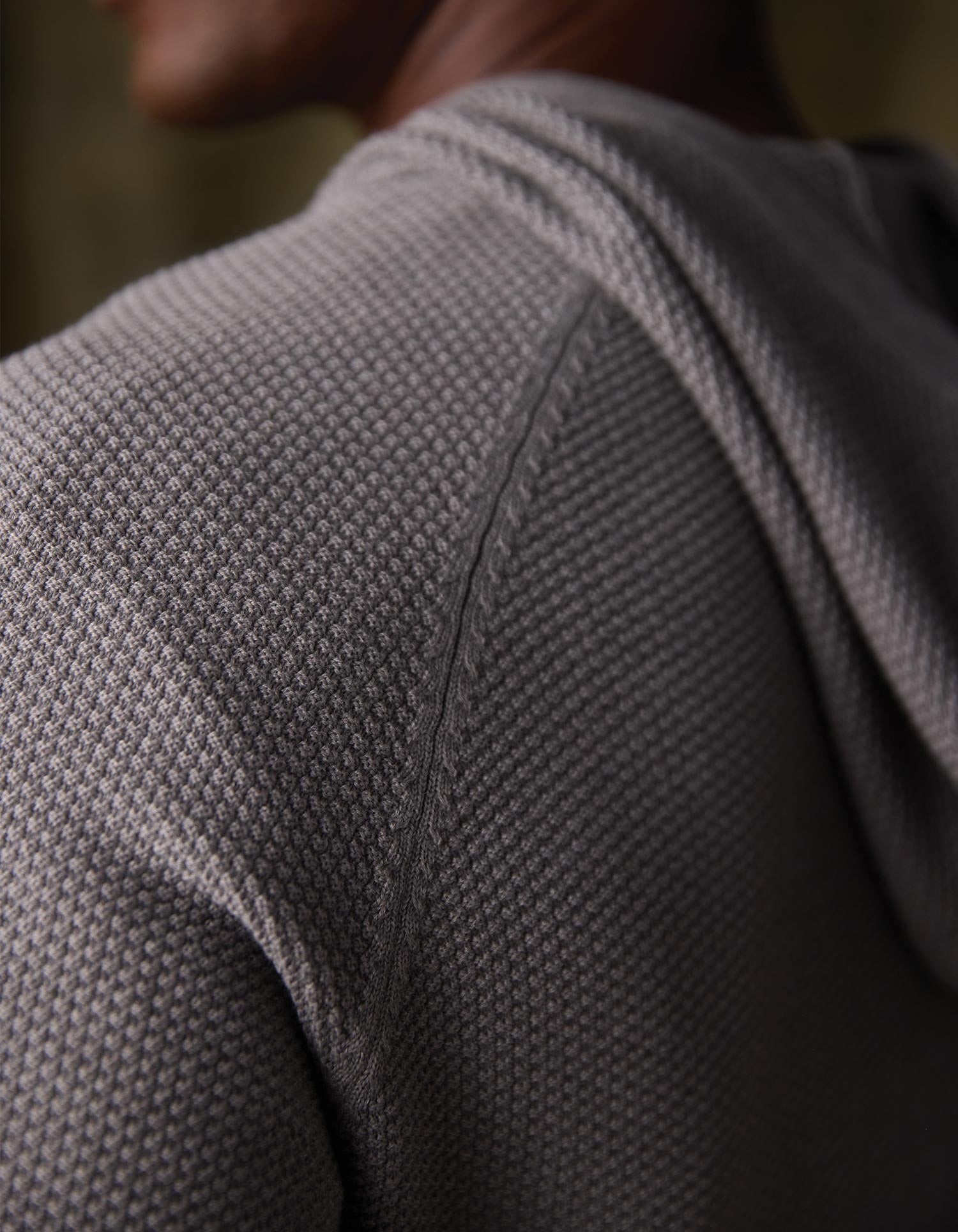 Men | COOLMAX® Textured Hoodie Sweater | Greystone