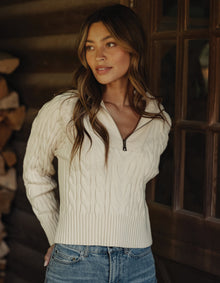 Women | Lola Everyday Quarter Zip | Cream