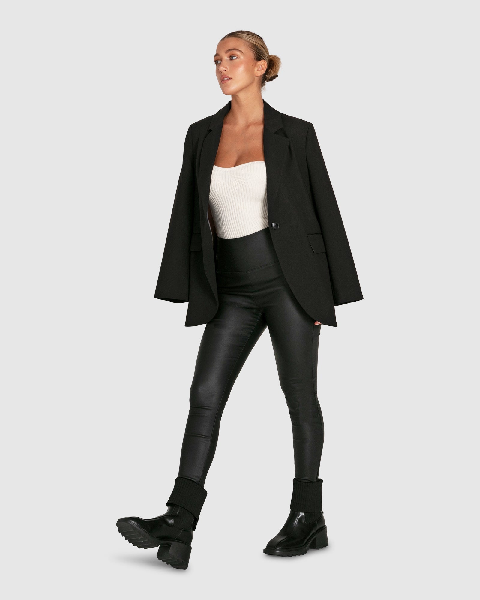 Women | Perfect Illusion Knit Boot | Black