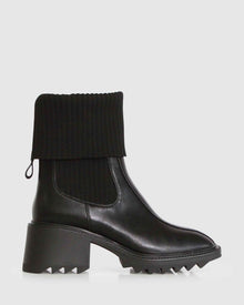 Women | Perfect Illusion Knit Boot | Black