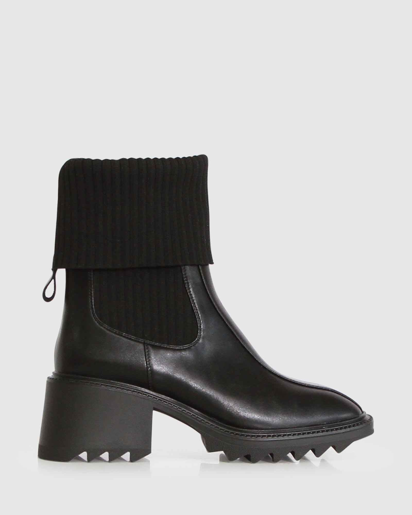 Women | Perfect Illusion Knit Boot | Black