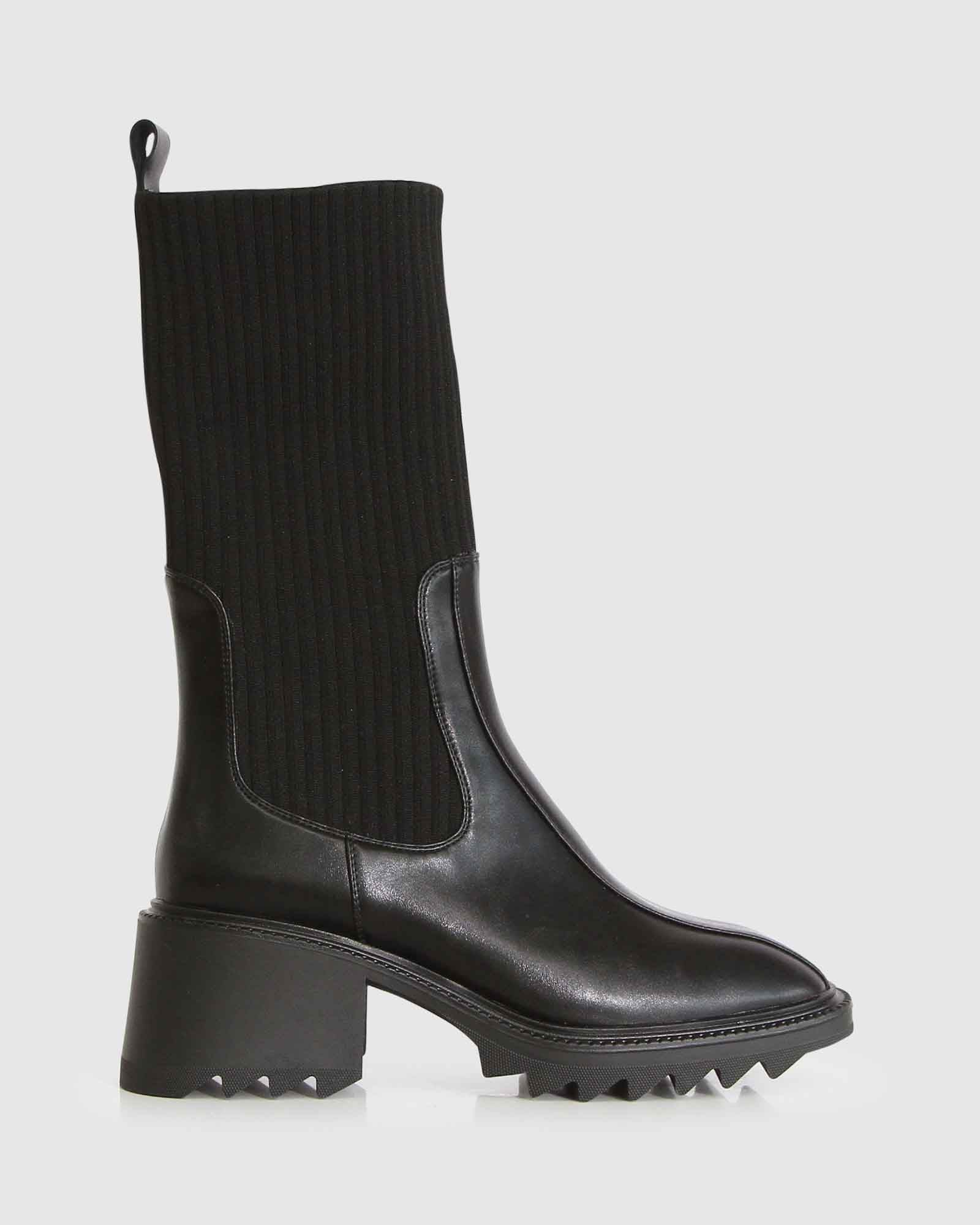 Women | Perfect Illusion Knit Boot | Black