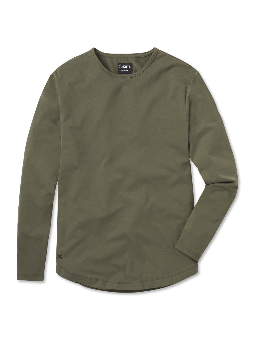 AO Long Sleeve Curve-Hem Tee | Pine Signature-fit PYCA Pro