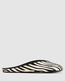 Womens | Pippa Pony Flat | Zebra