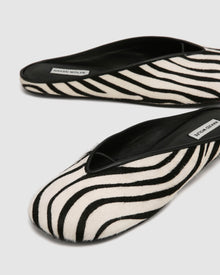 Womens | Pippa Pony Flat | Zebra