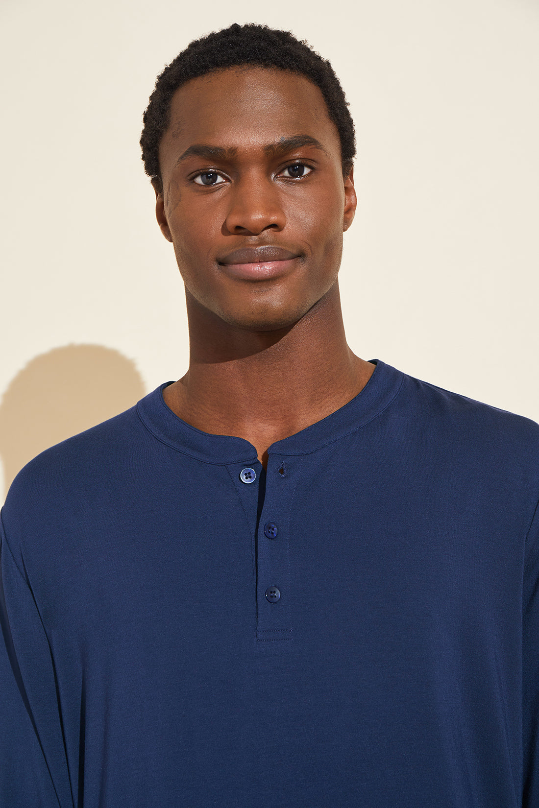 Henry TENCEL™ Modal Long Sleeve & Short PJ Set | True Navy