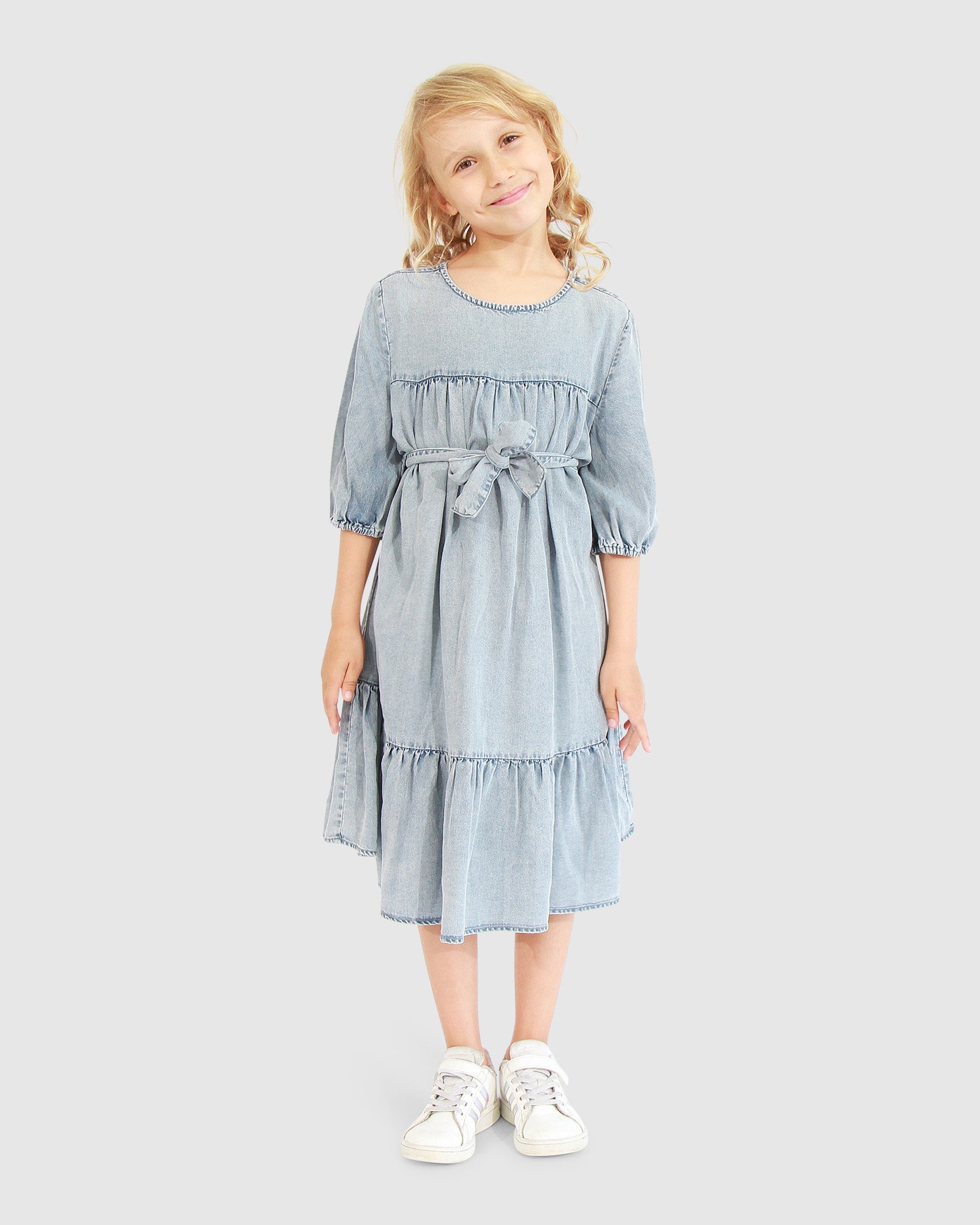 Kids | Pure Love Dress | Mid Denim