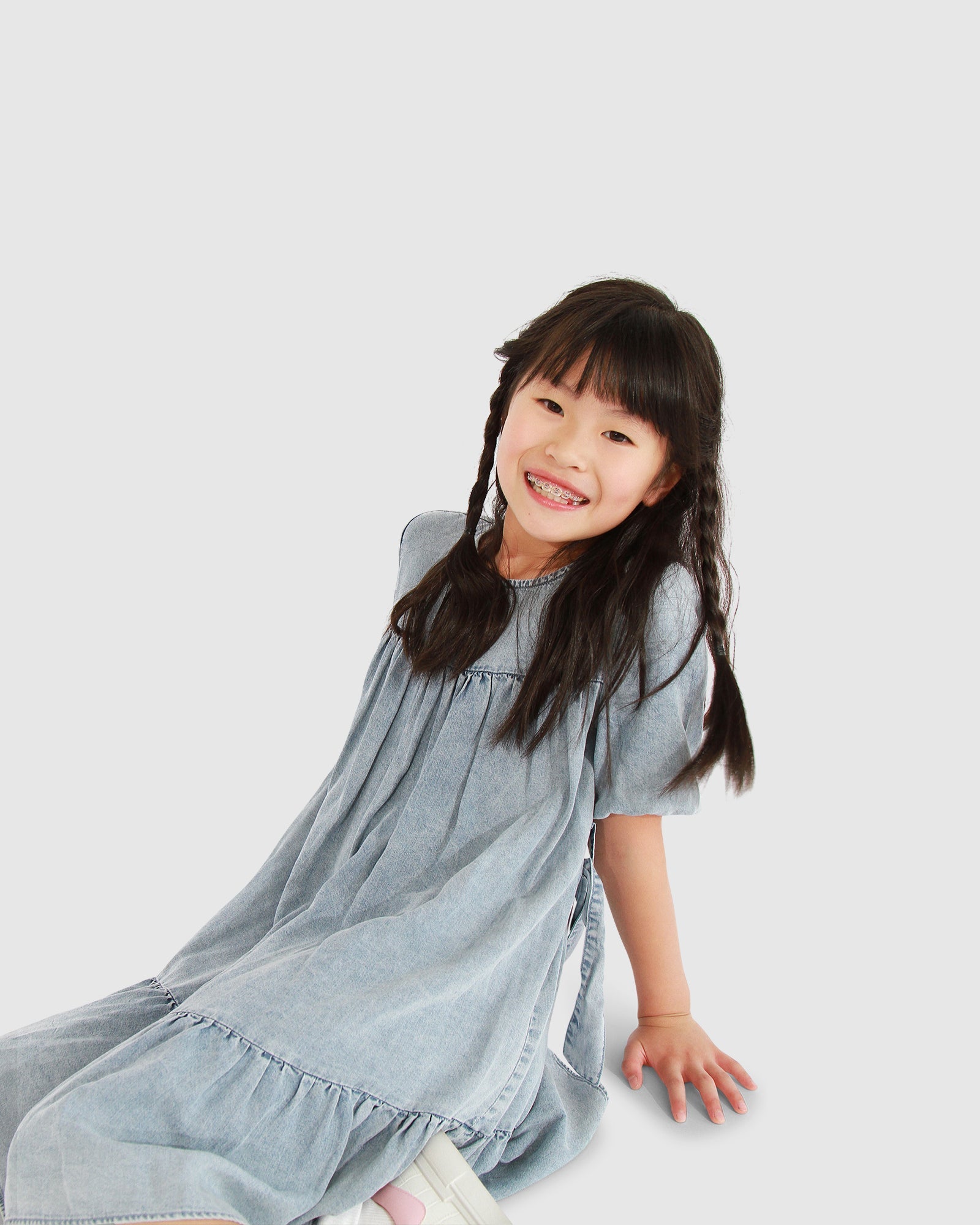 Kids | Pure Love Dress | Mid Denim