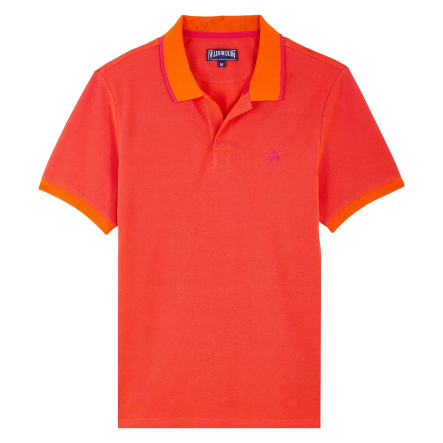 Men | Pique Changeant Polo | Apricot